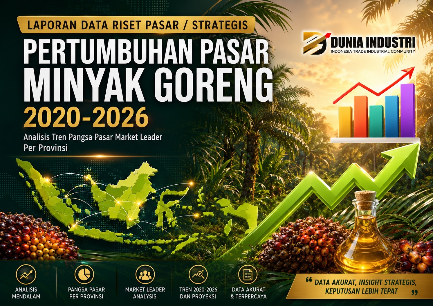 Laporan Data Riset Pertumbuhan Pasar Minyak Goreng 2020-2026 (Tren Pangsa Pasar Top 5 Market Leader Per Provinsi)